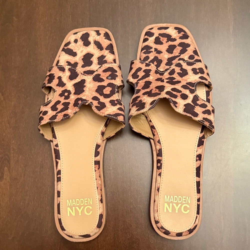 New without Tags! Madden NYC Leopard Print Women's Sandals Size 8